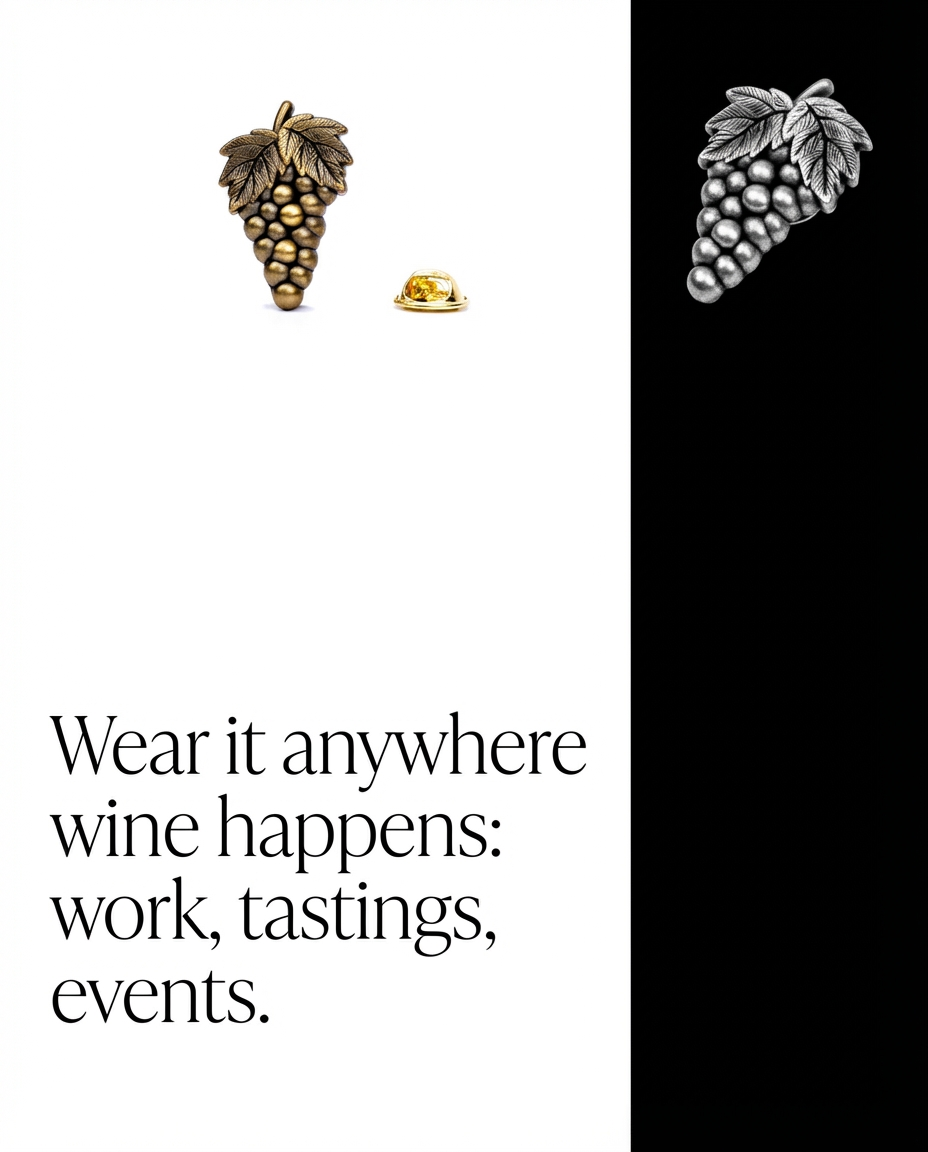 SOMM DIGI sommelier pins for wine stores and hospitality businesses